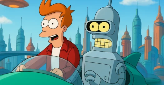 Futurama (1999): Fry e Bender Viajam para o Futuro em Grandes Aventuras