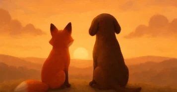 Raposa Cão de Caça 1981 Disney amizade Todd Toby raposa