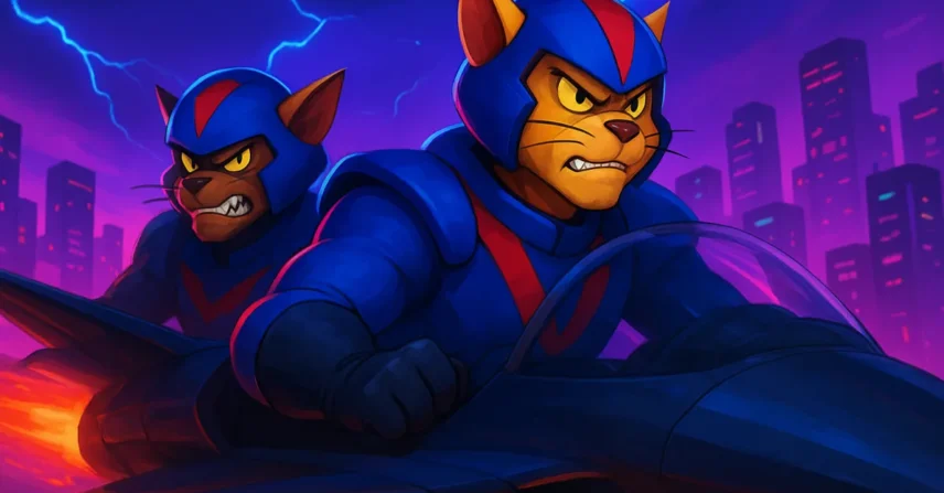 Swat Kats: Gatos pilotos e a ação eletrizante em MegaKat City